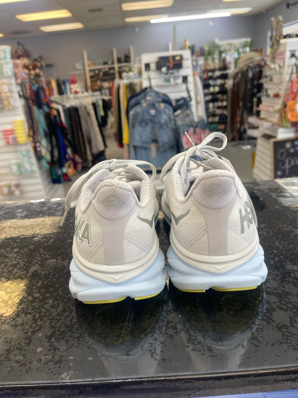 Hoka Women's White/Cream Sneakers - Picture 4 of 9